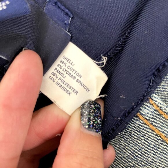 GAP Maternity Womens 2 Medium Wash Straight Jeans Belly Panel - Picture 5 of 8